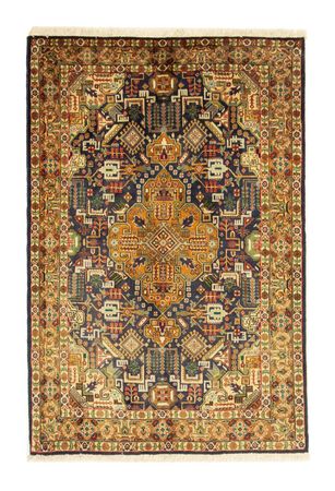 Perzisch tapijt - Tabriz - Royal - 150 x 101 cm - donkerblauw