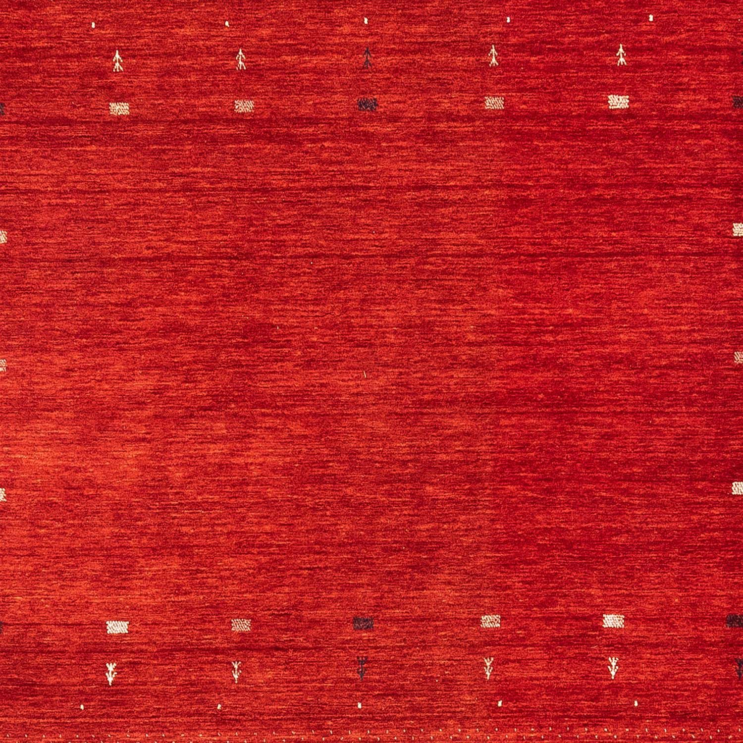 Alfombra Gabbeh - Loribaft Persa cuadrado  - 256 x 249 cm - rojo