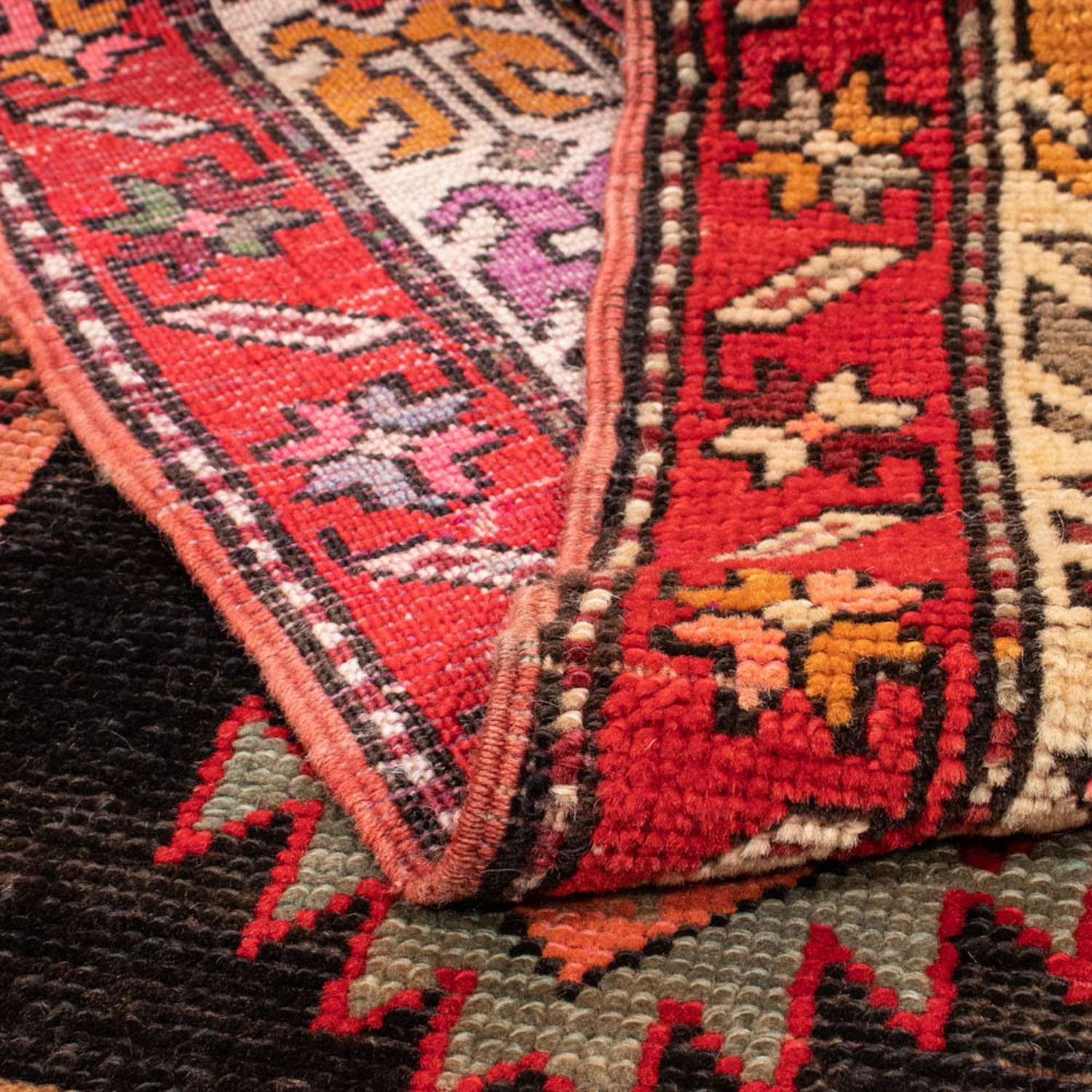 Biegacz Perski dywan - Nomadyczny - 235 x 117 cm - ciemnoniebieski