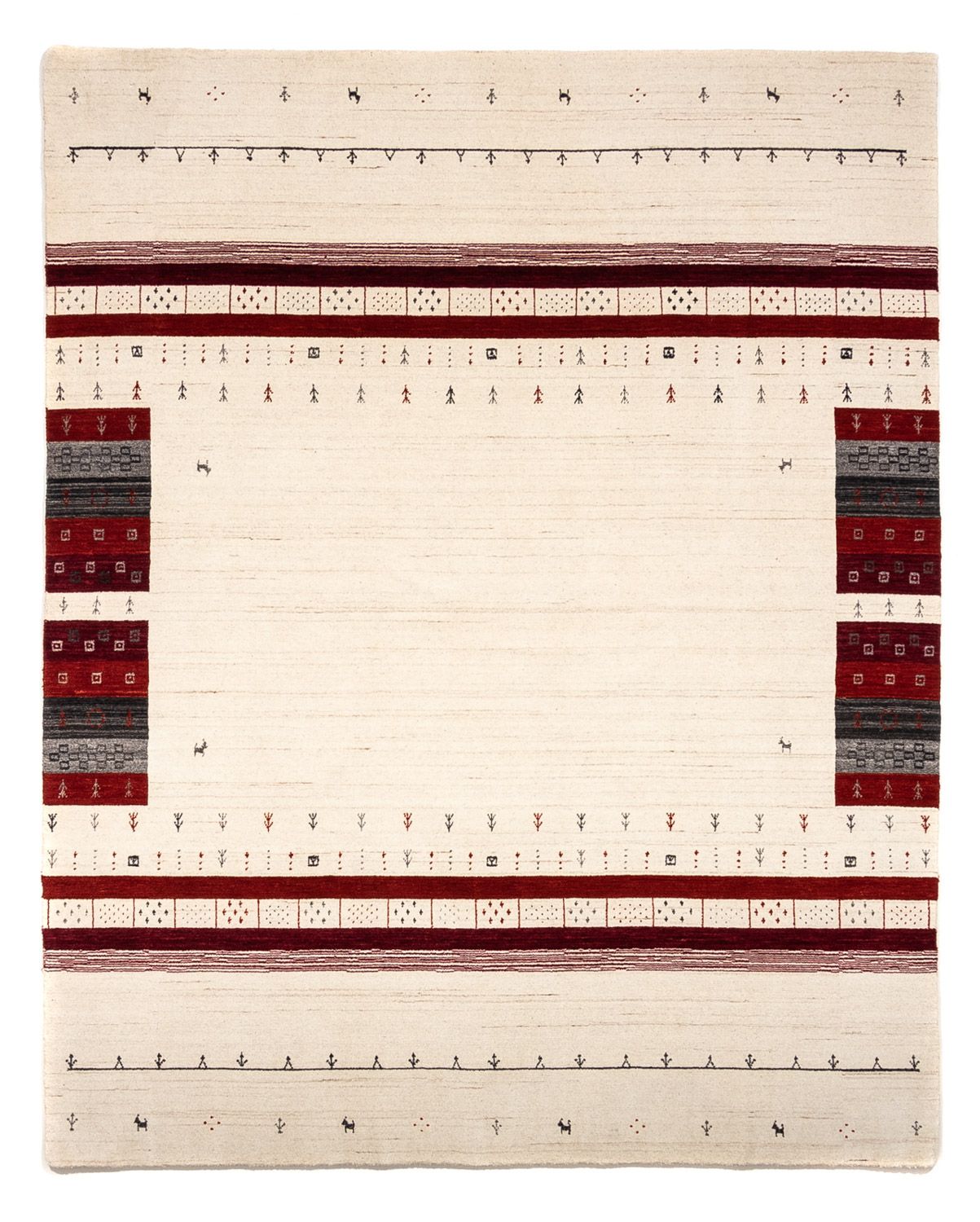 Gabbeh Rug - Loribaft Perser - 250 x 198 cm - beige