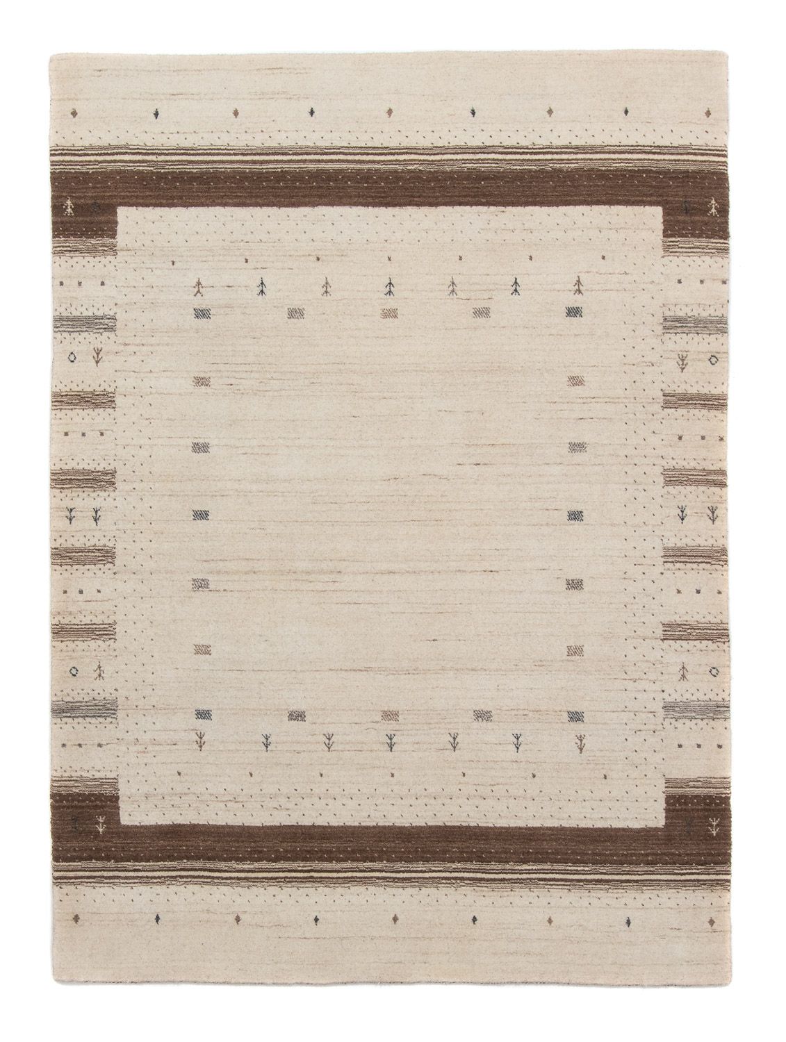 Alfombra Gabbeh - Loribaft Persa - 200 x 142 cm - beige