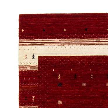 Alfombra Gabbeh - Loribaft Persa - 204 x 142 cm - rojo