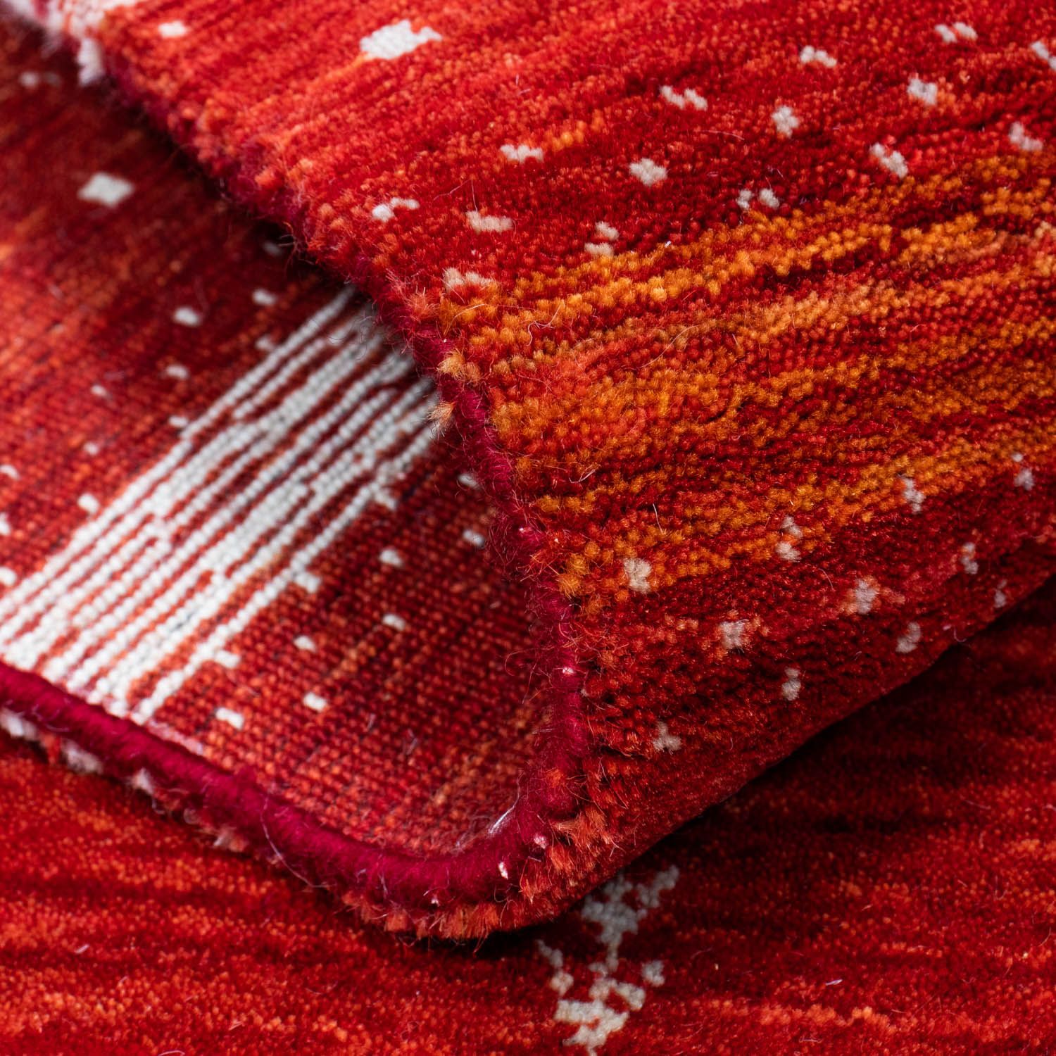 Gabbeh Rug - Loribaft Perser - 203 x 141 cm - red