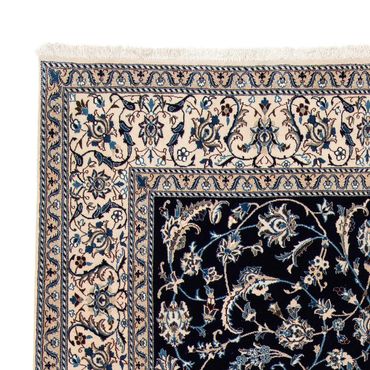 Tapis persan - Nain - 295 x 199 cm - bleu foncé