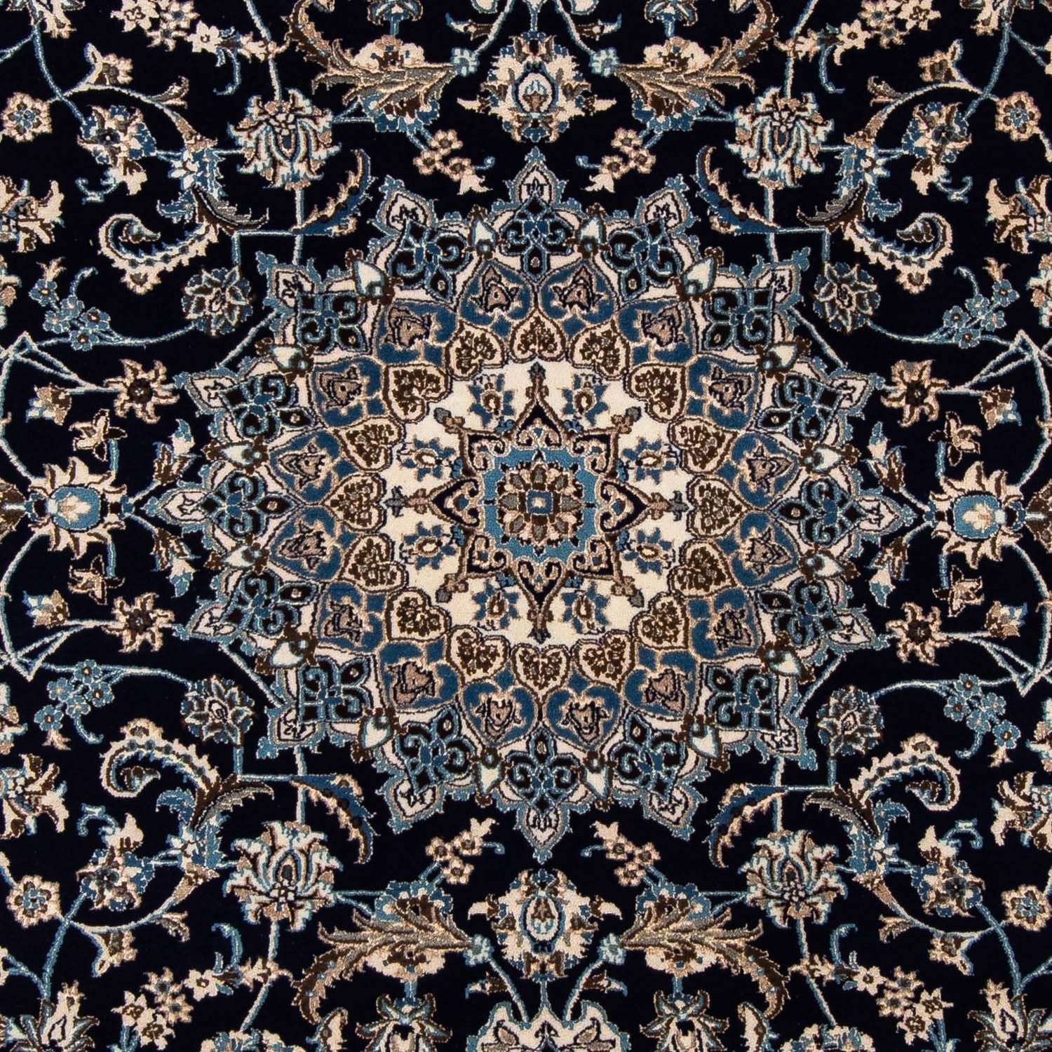 Alfombra persa - Nain - 290 x 201 cm - negro