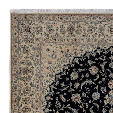 Tapis persan - Nain - Royal - 344 x 250 cm - noir