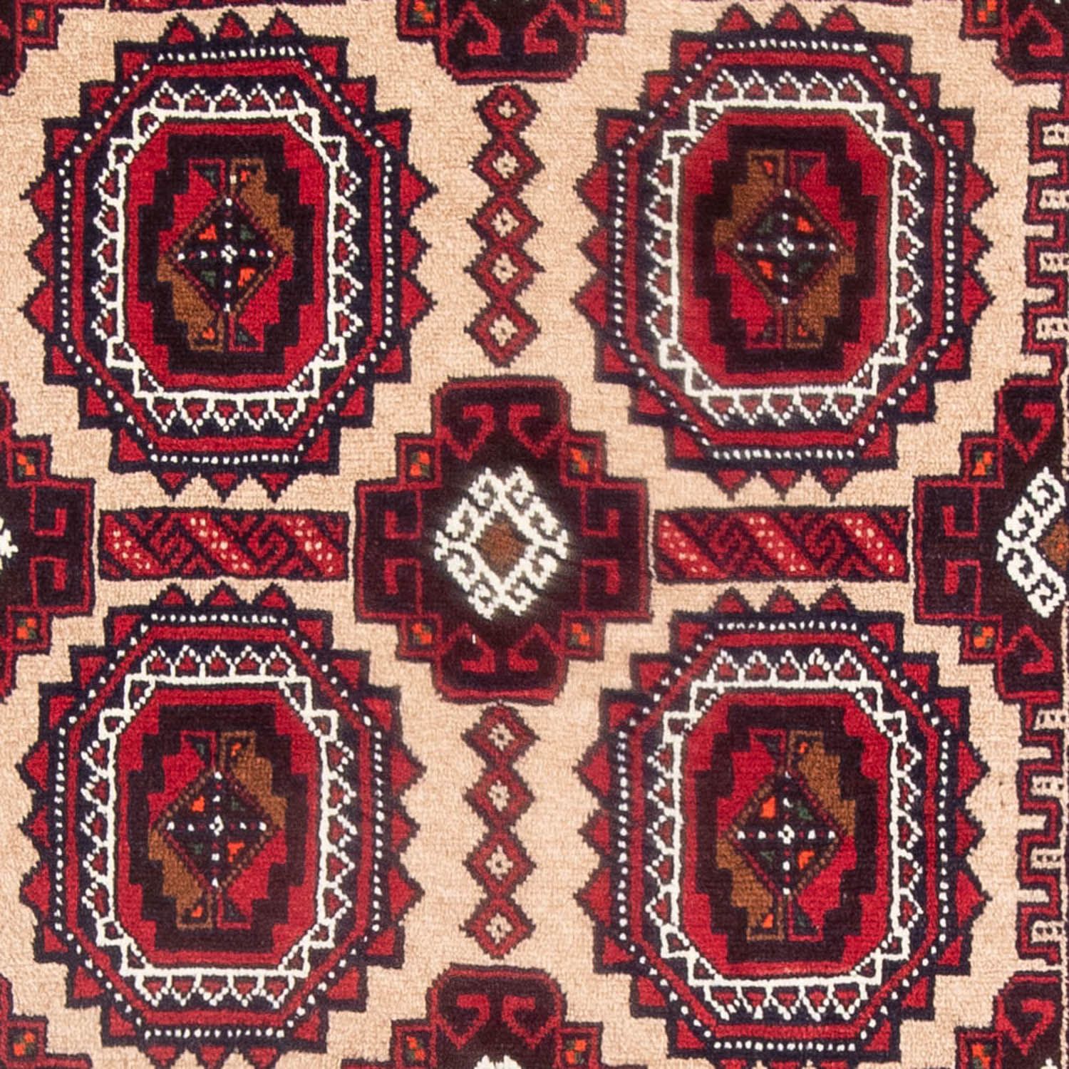 Runner Belutsch Rug - 192 x 103 cm - red