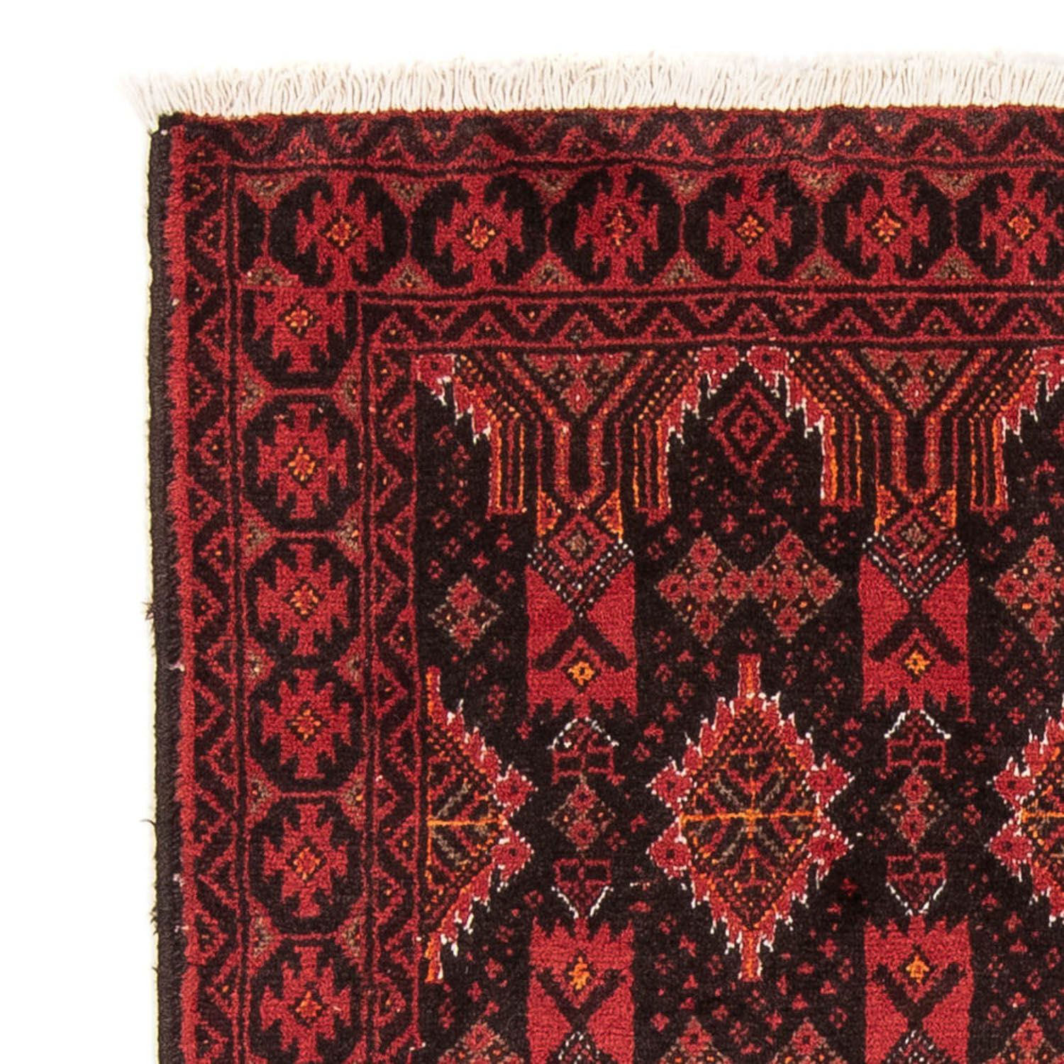 Loper Baluch tapijt - 201 x 99 cm - donkerrood