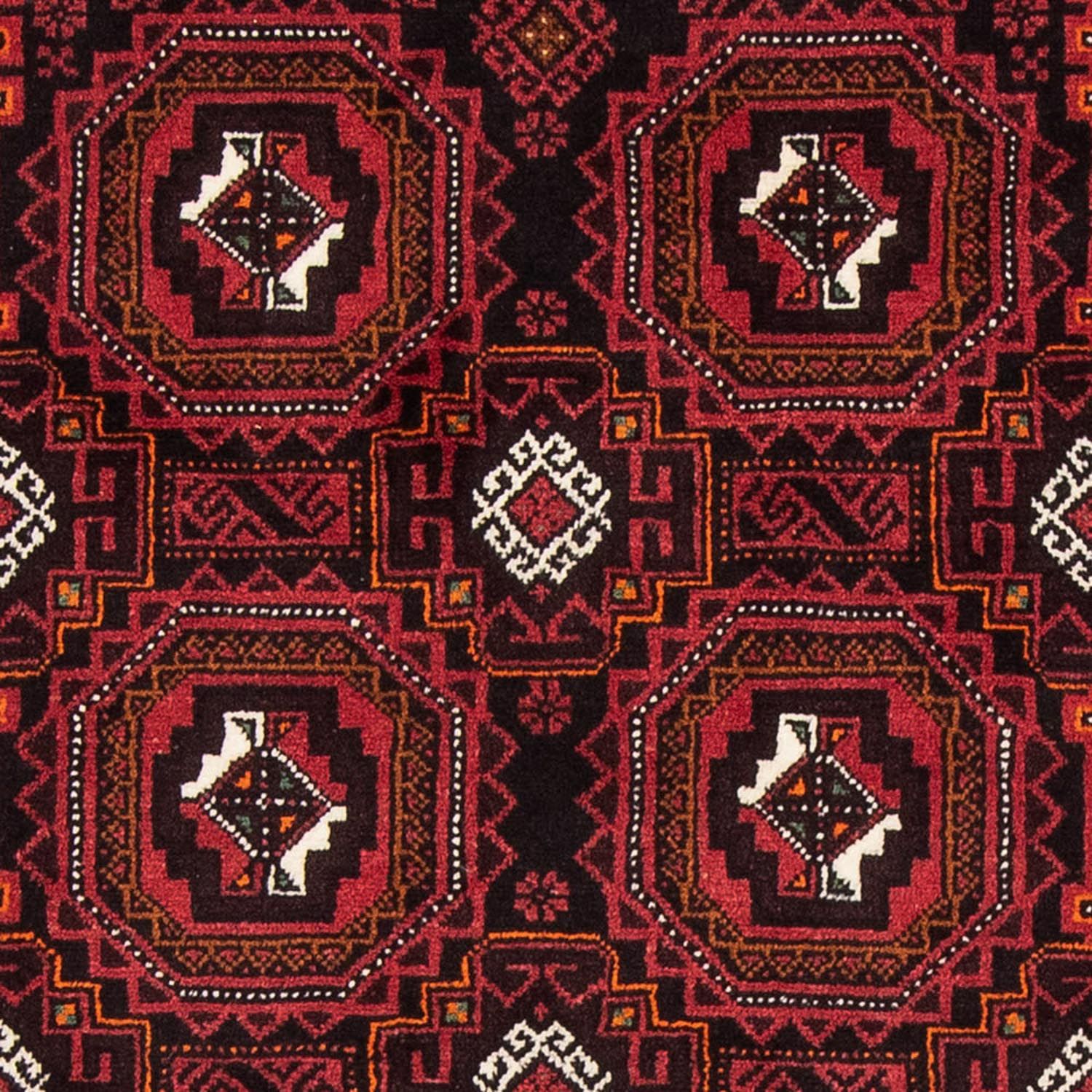 Loper Baluch tapijt - 193 x 102 cm - donkerrood