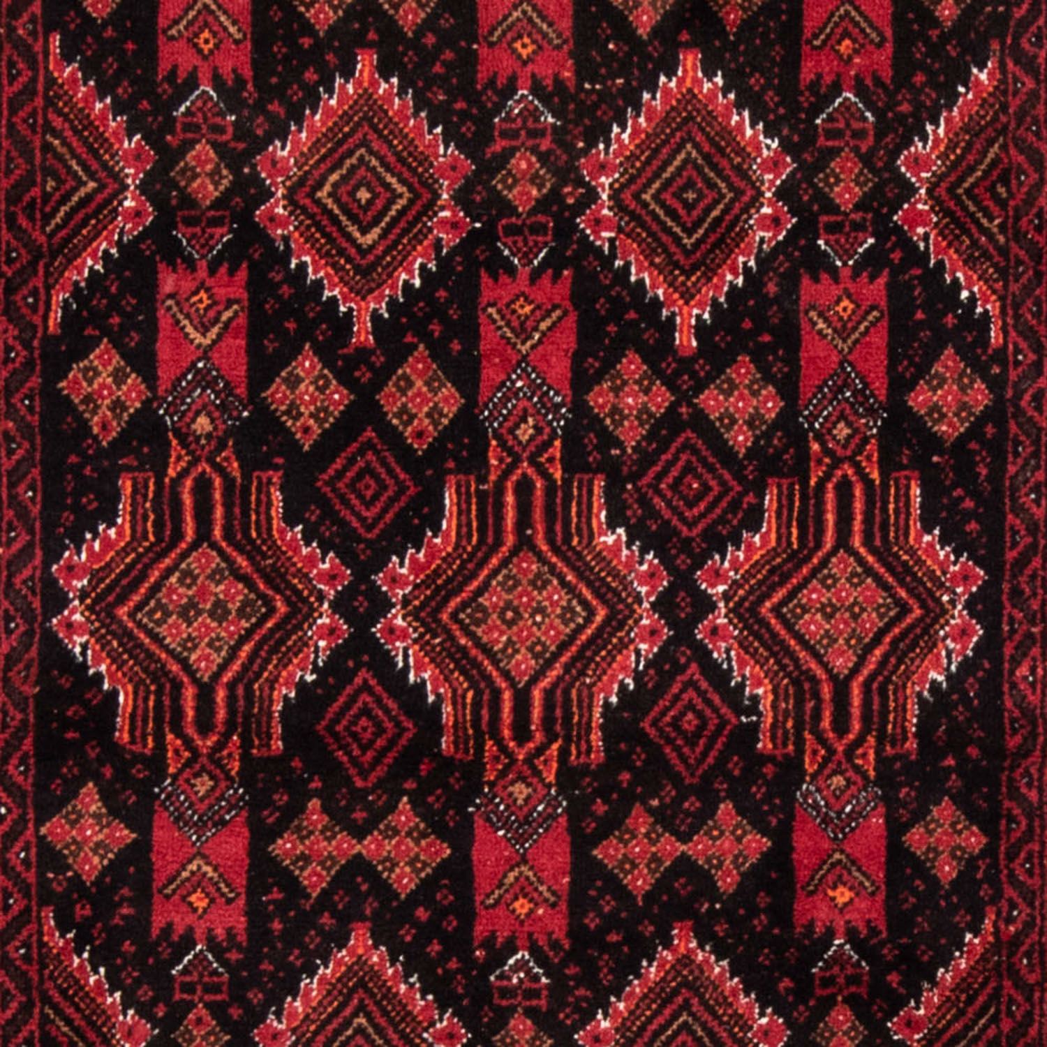 Alfombra de pasillo Alfombra Belutsch - 182 x 100 cm - rojo oscuro