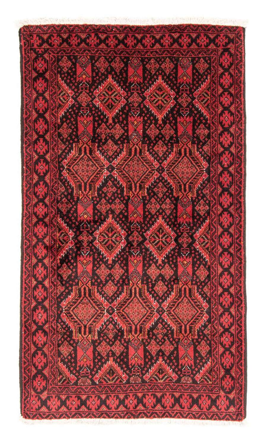 Alfombra de pasillo Alfombra Belutsch - 181 x 102 cm - rojo