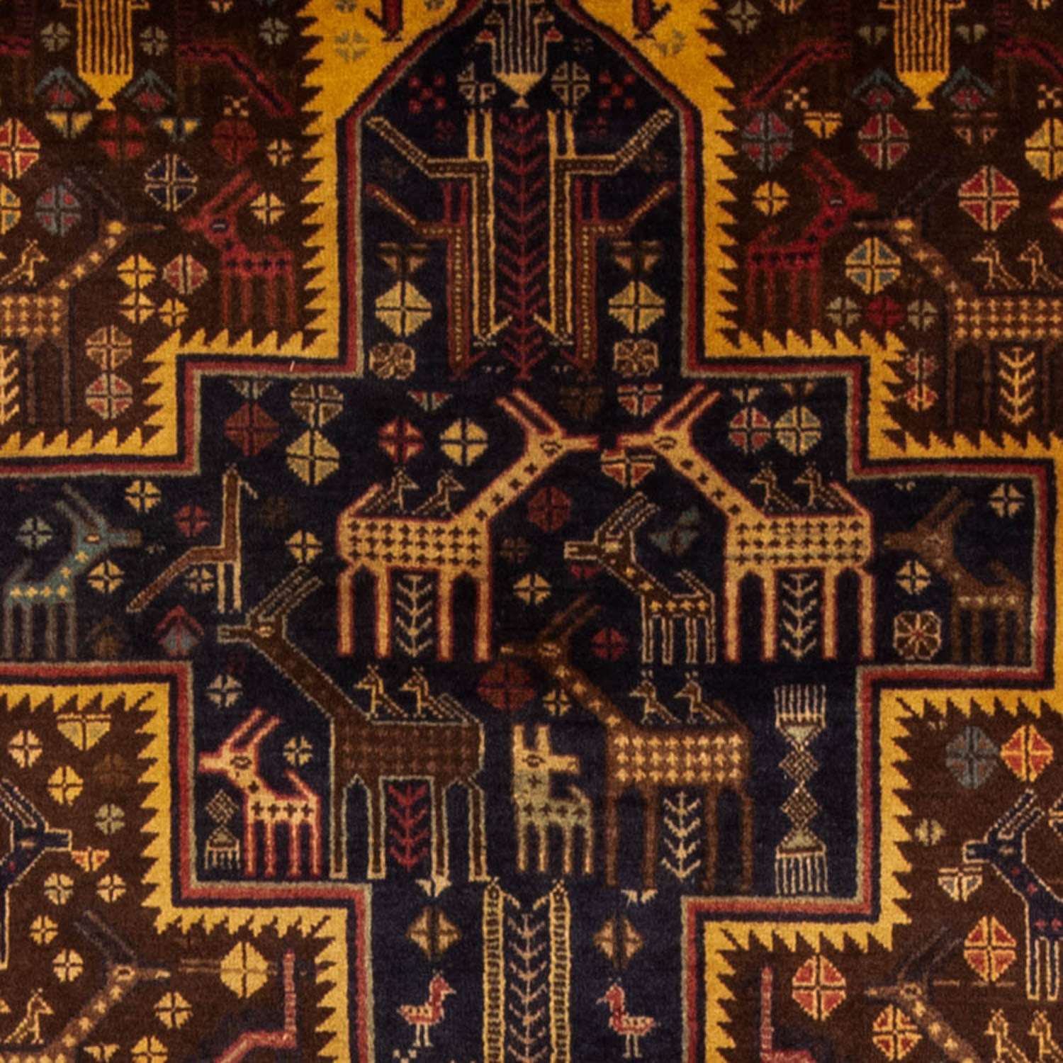 Loper Baluch tapijt - 220 x 109 cm - donkerblauw