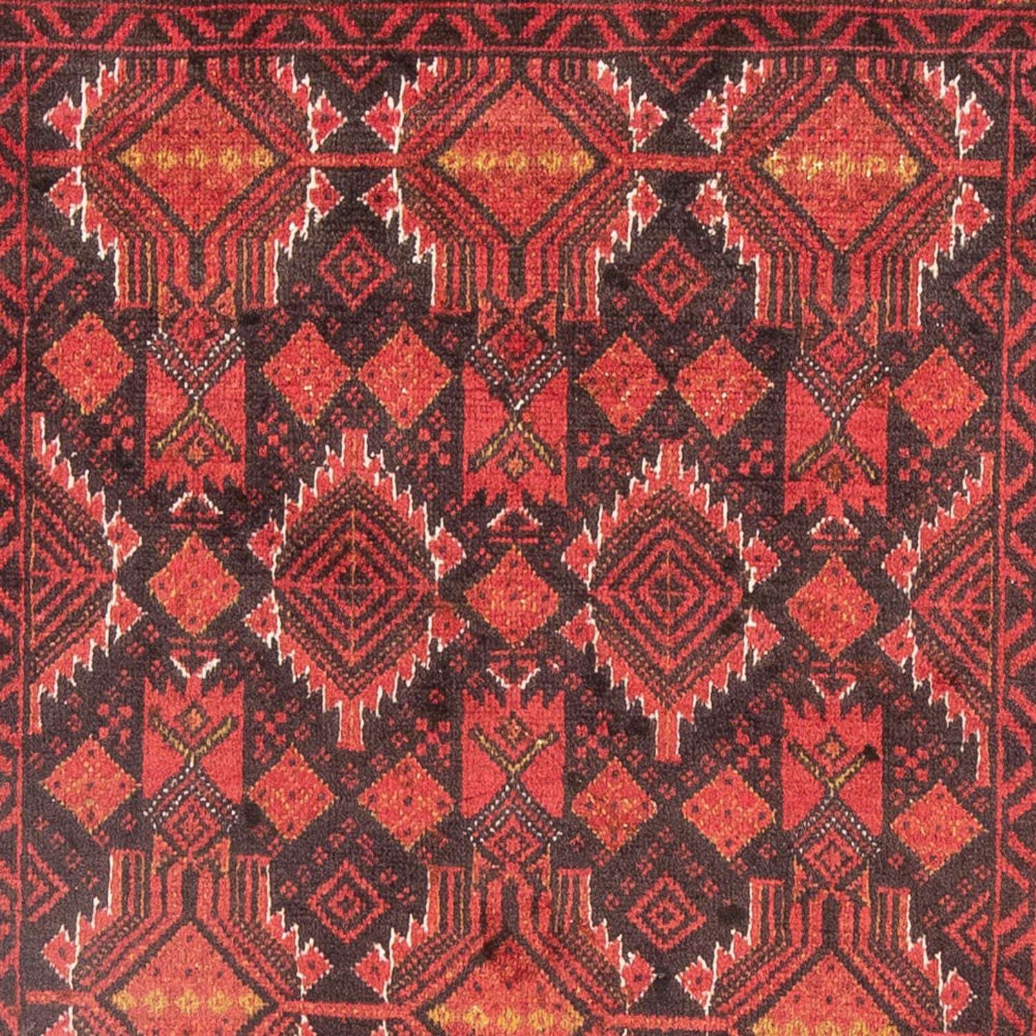 Tapis de couloir Tapis Belutsch - 190 x 104 cm - rouge