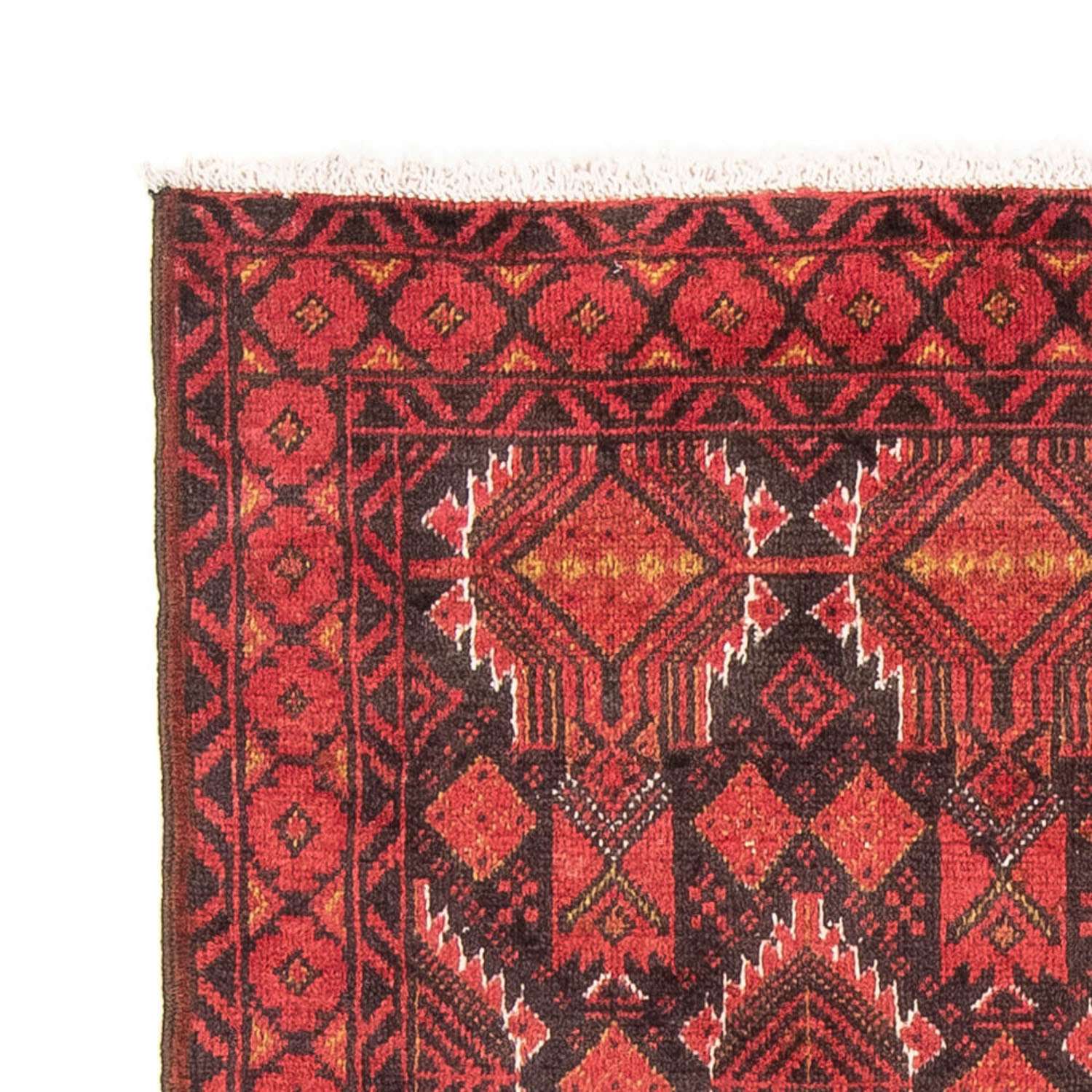 Runner Balúčský koberec - 190 x 104 cm - červená