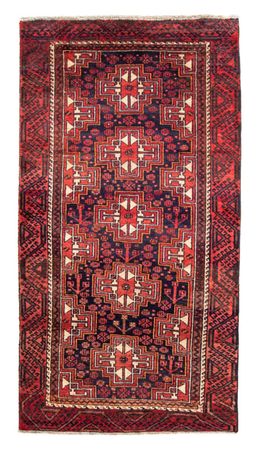 Loper Baluch tapijt - 221 x 110 cm - rood