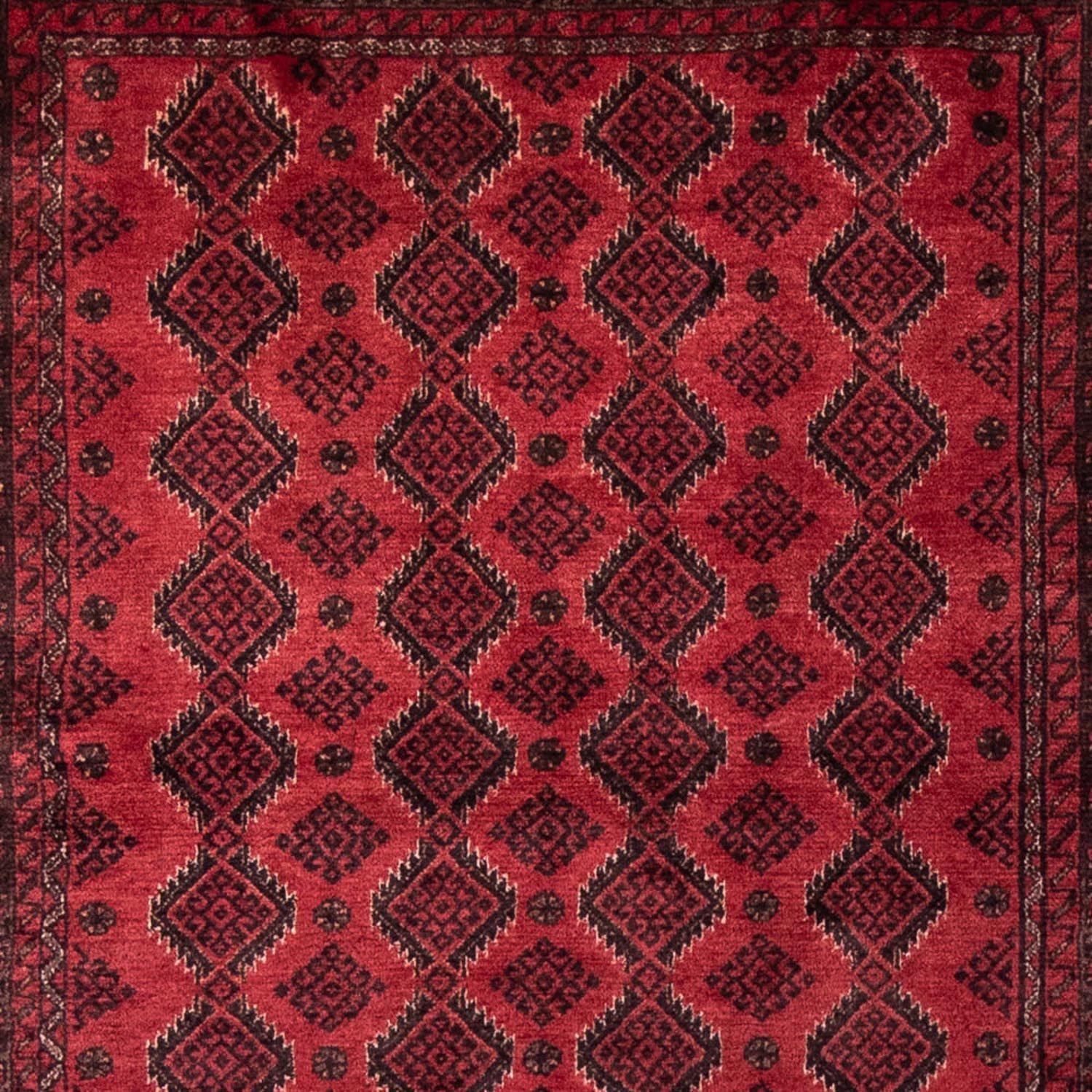 Runner Baluch-matta - 230 x 113 cm - mörkröd