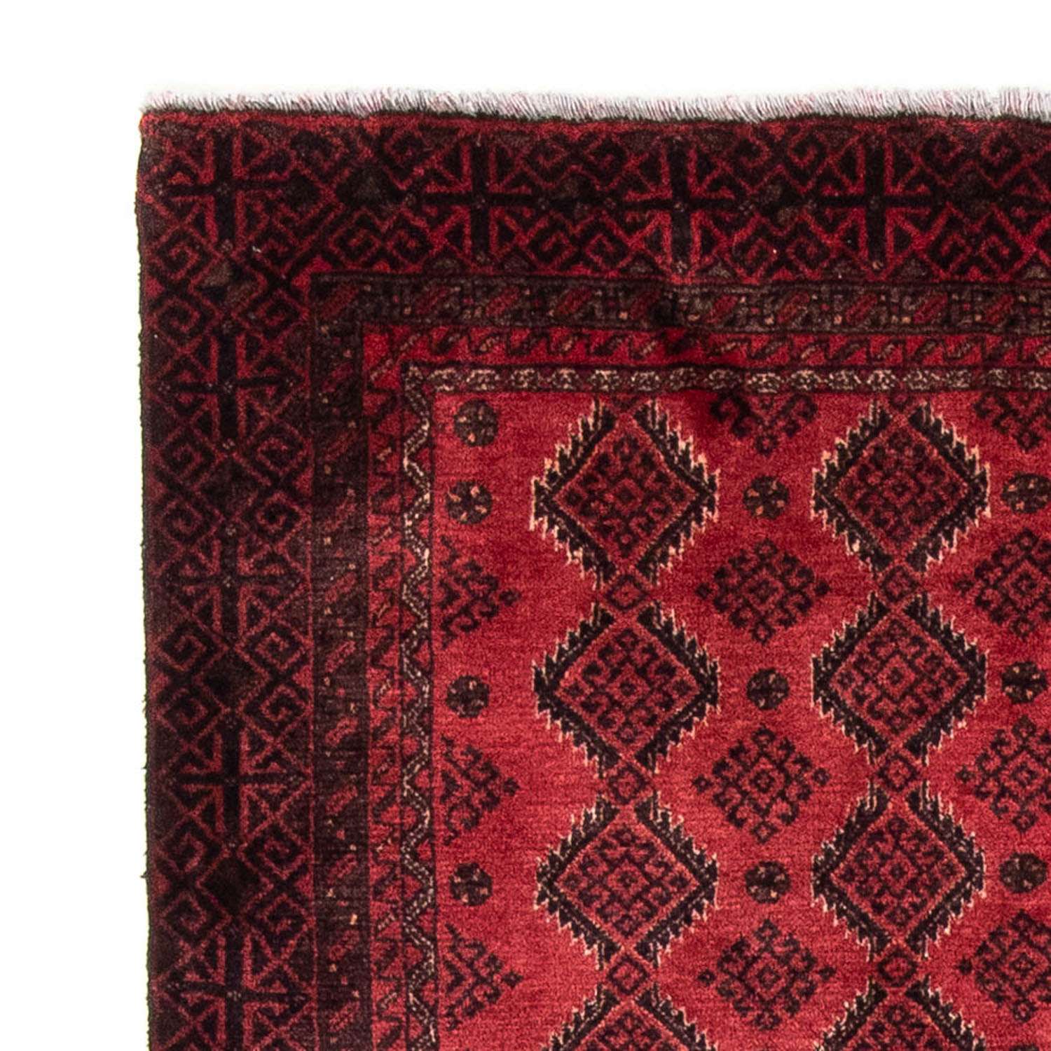 Alfombra de pasillo Alfombra Belutsch - 230 x 113 cm - rojo oscuro