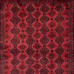 Alfombra de pasillo Alfombra Belutsch - 230 x 113 cm - rojo oscuro