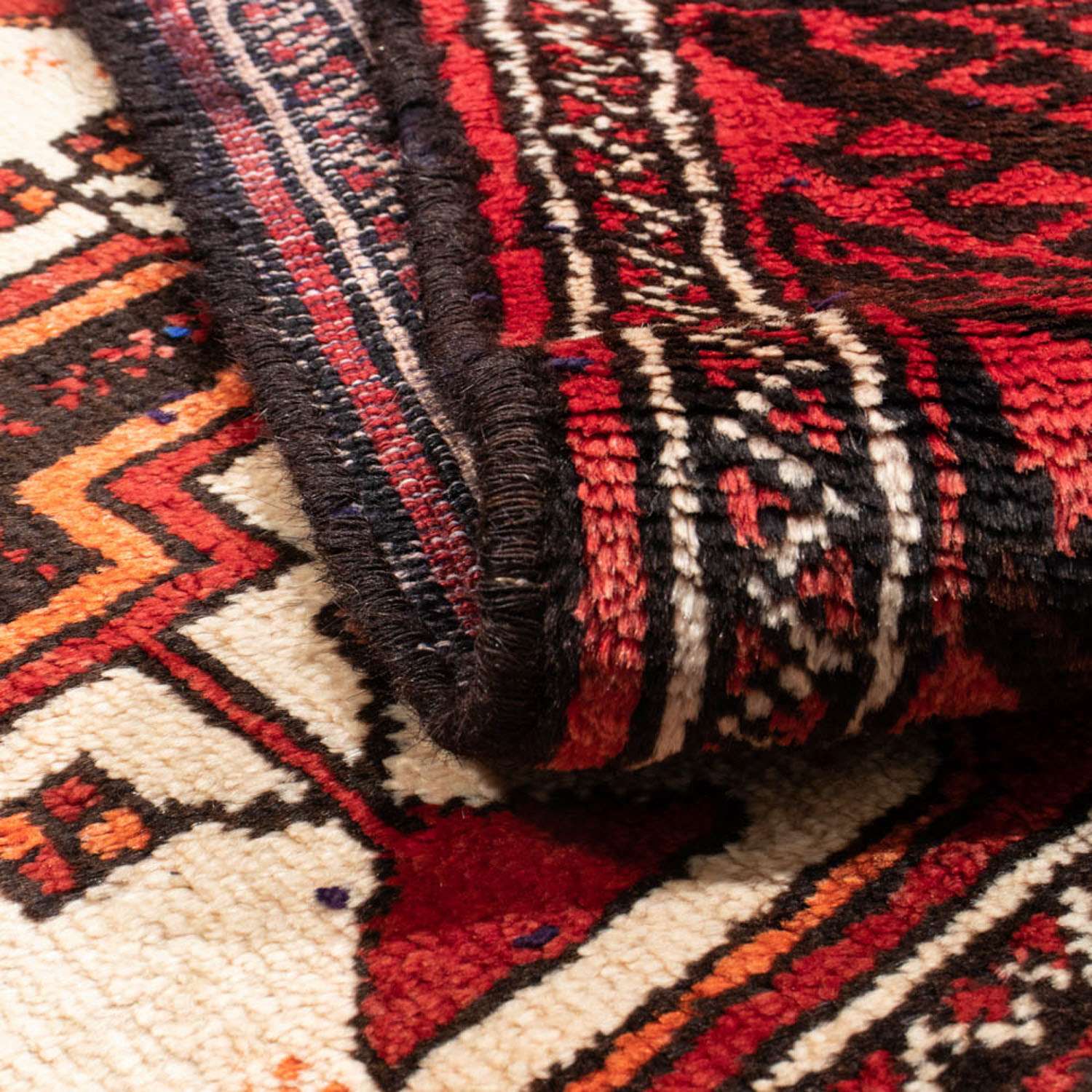 Runner Balúčský koberec - 189 x 101 cm - červená
