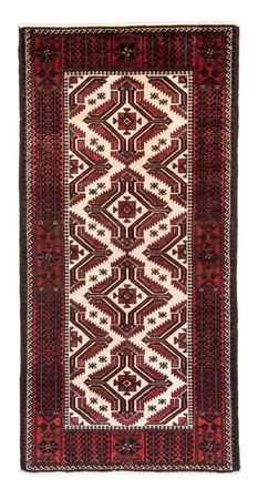 Loper Baluch tapijt - 218 x 103 cm - rood