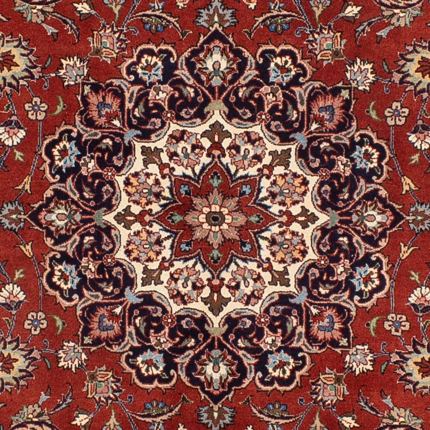 Tappeto Persero - Keshan - 291 x 196 cm - rosso scuro