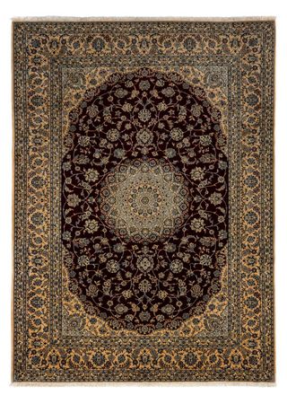 Alfombra Persa - Nain - Real - 345 x 248 cm - negro