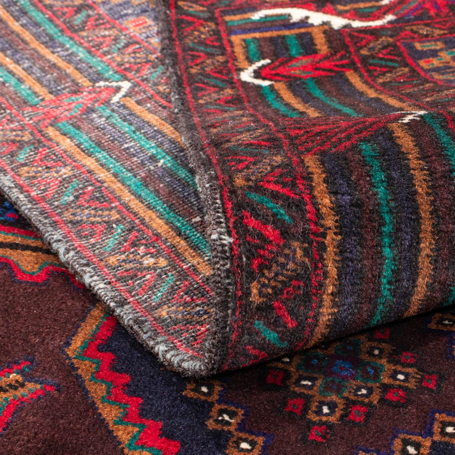 Loper Baluch tapijt - 190 x 106 cm - donkerrood