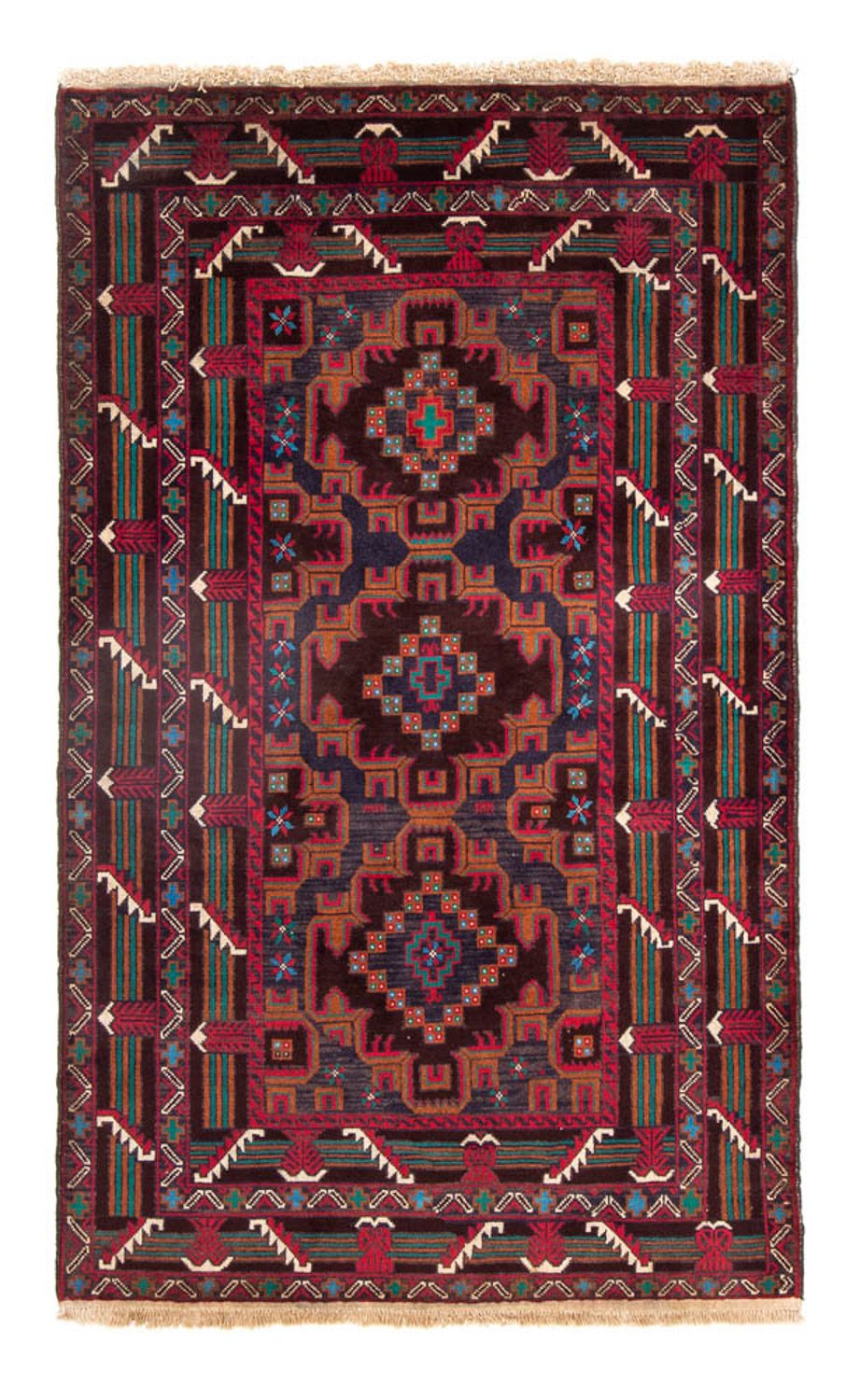 Tapis Belutsch - 184 x 112 cm - multicolore