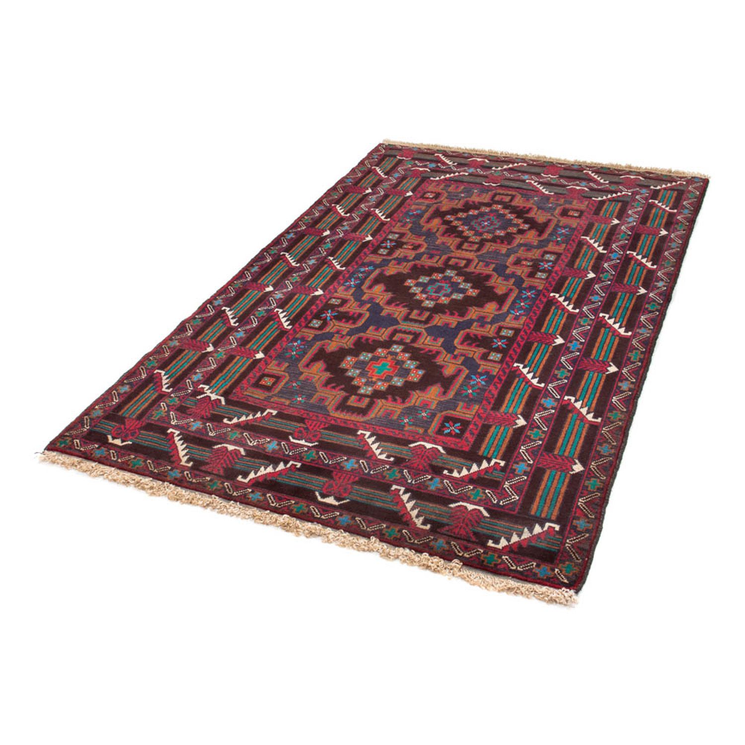 Baluch tapijt - 184 x 112 cm - veelkleurig