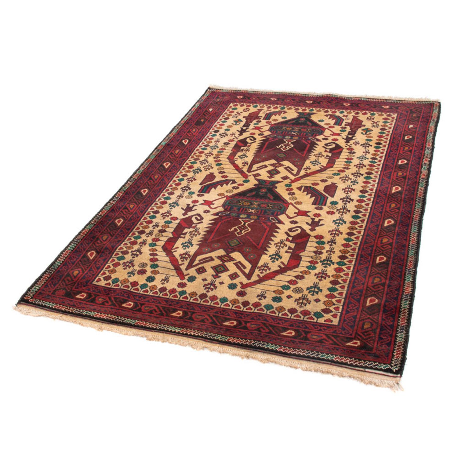 Baluch-matta - 169 x 118 cm - beige