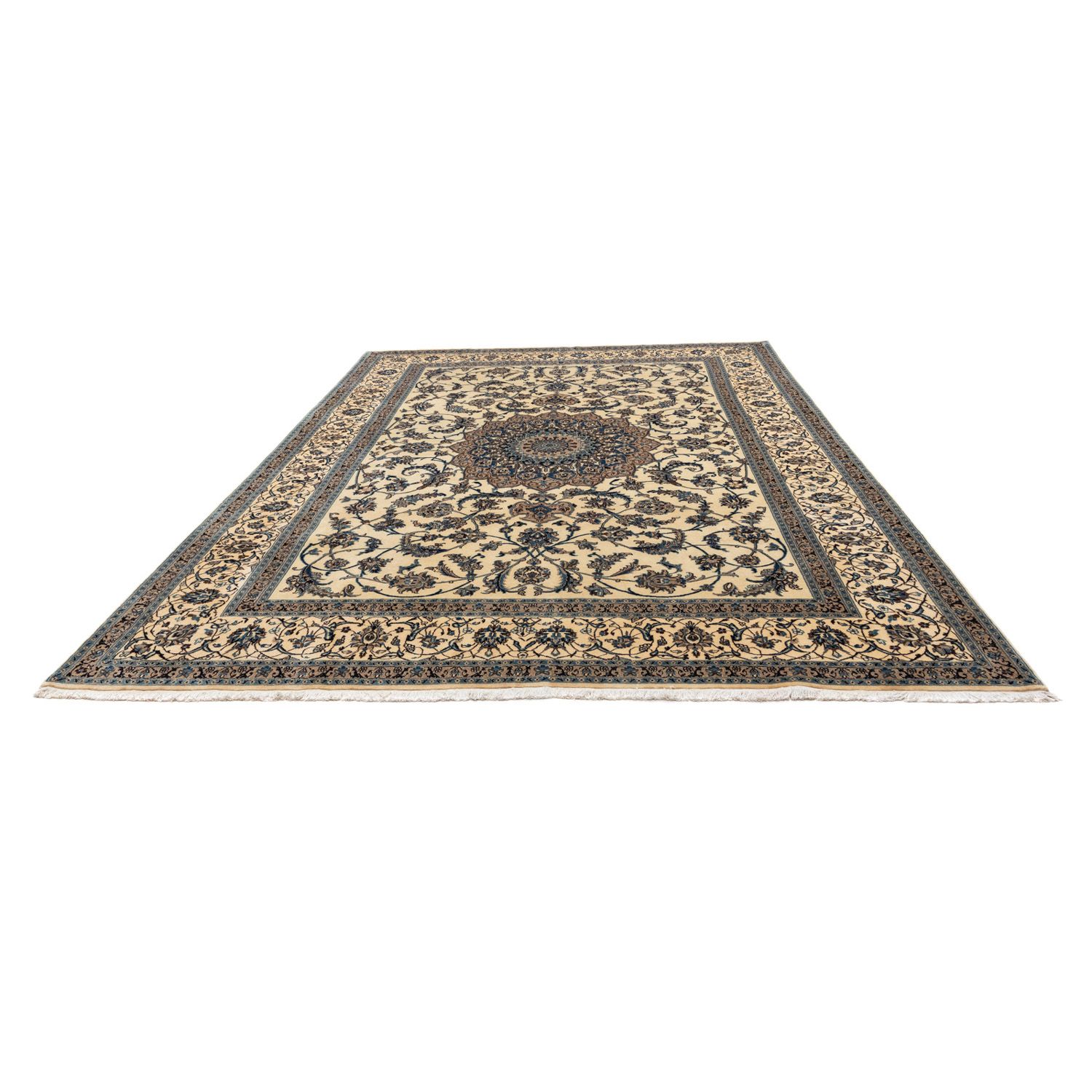 Tapis persan - Nain - Royal - 346 x 250 cm - beige