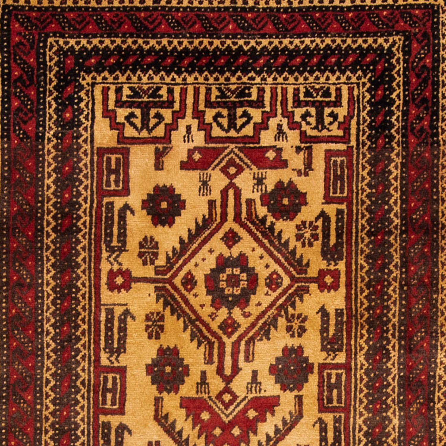 Loper Baluch tapijt - 202 x 113 cm - rood