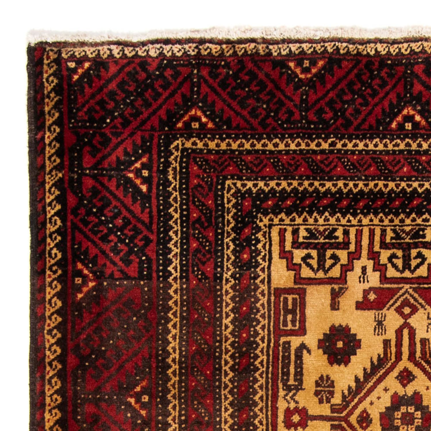 Loper Baluch tapijt - 202 x 113 cm - rood