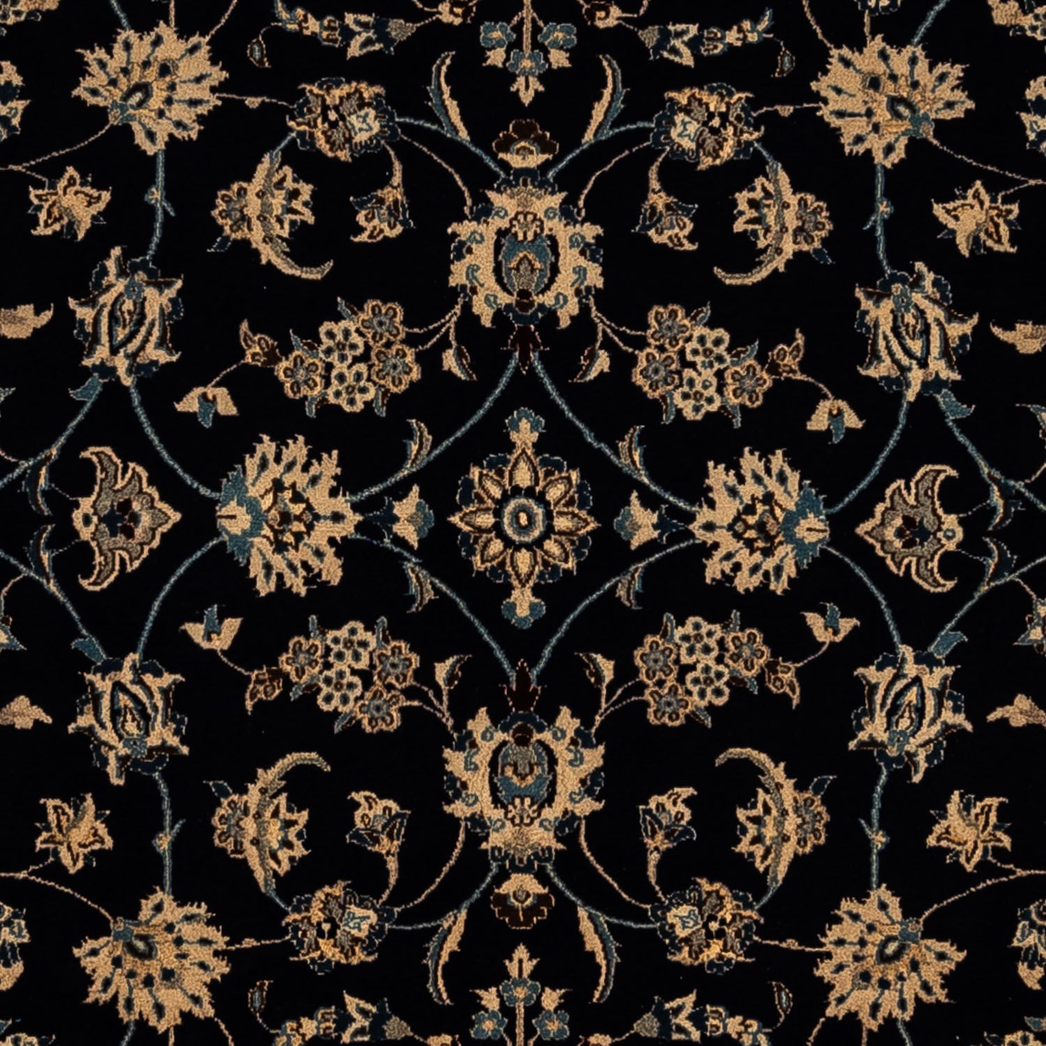 Tapis persan - Nain - Royal - 342 x 246 cm - noir