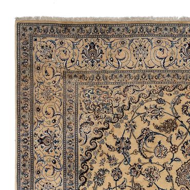 Tapis persan - Nain - Royal - 342 x 240 cm - beige