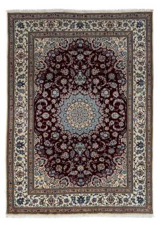 Alfombra Persa - Nain - Real - 337 x 240 cm - rojo oscuro