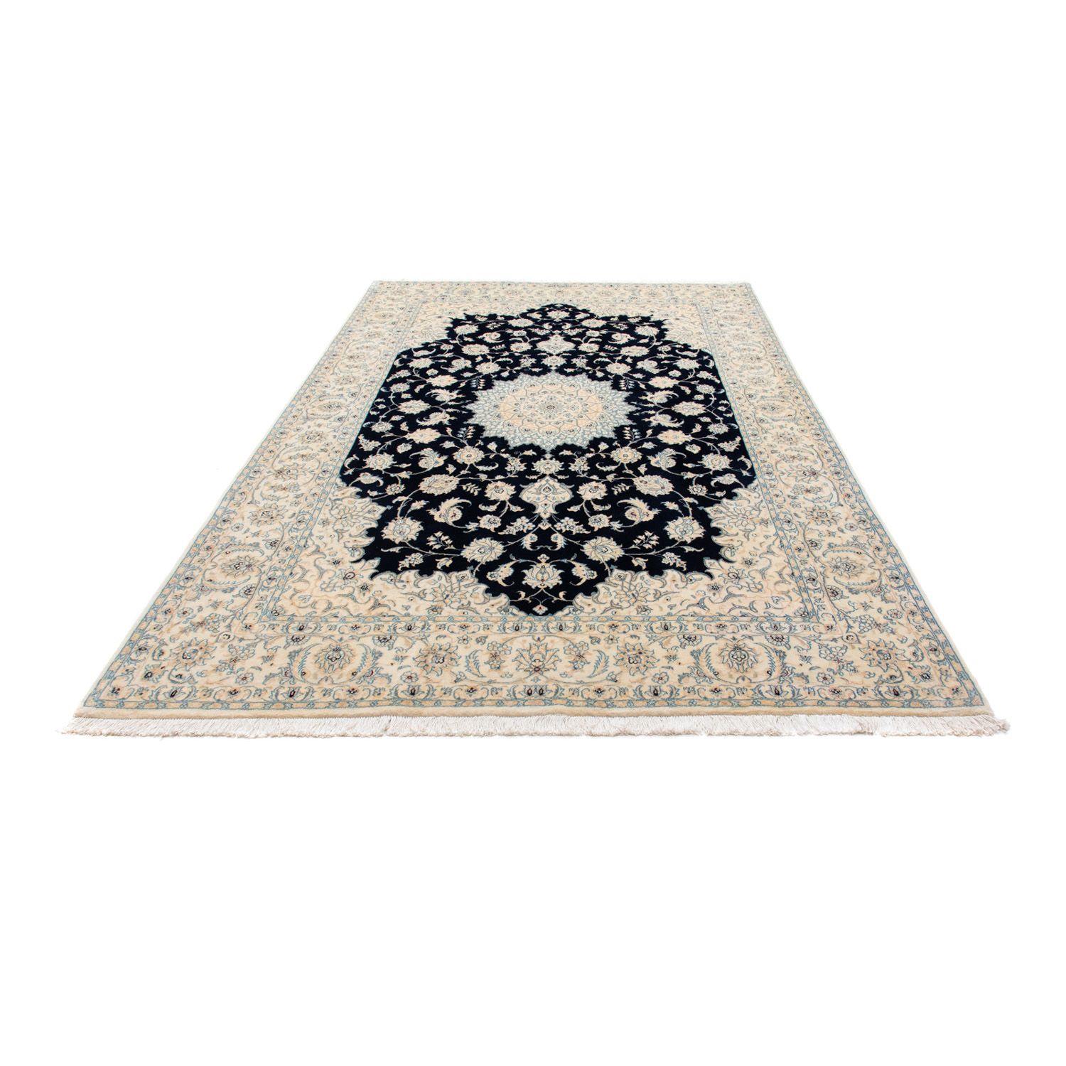 Tapis persan - Nain - Royal - 298 x 205 cm - noir