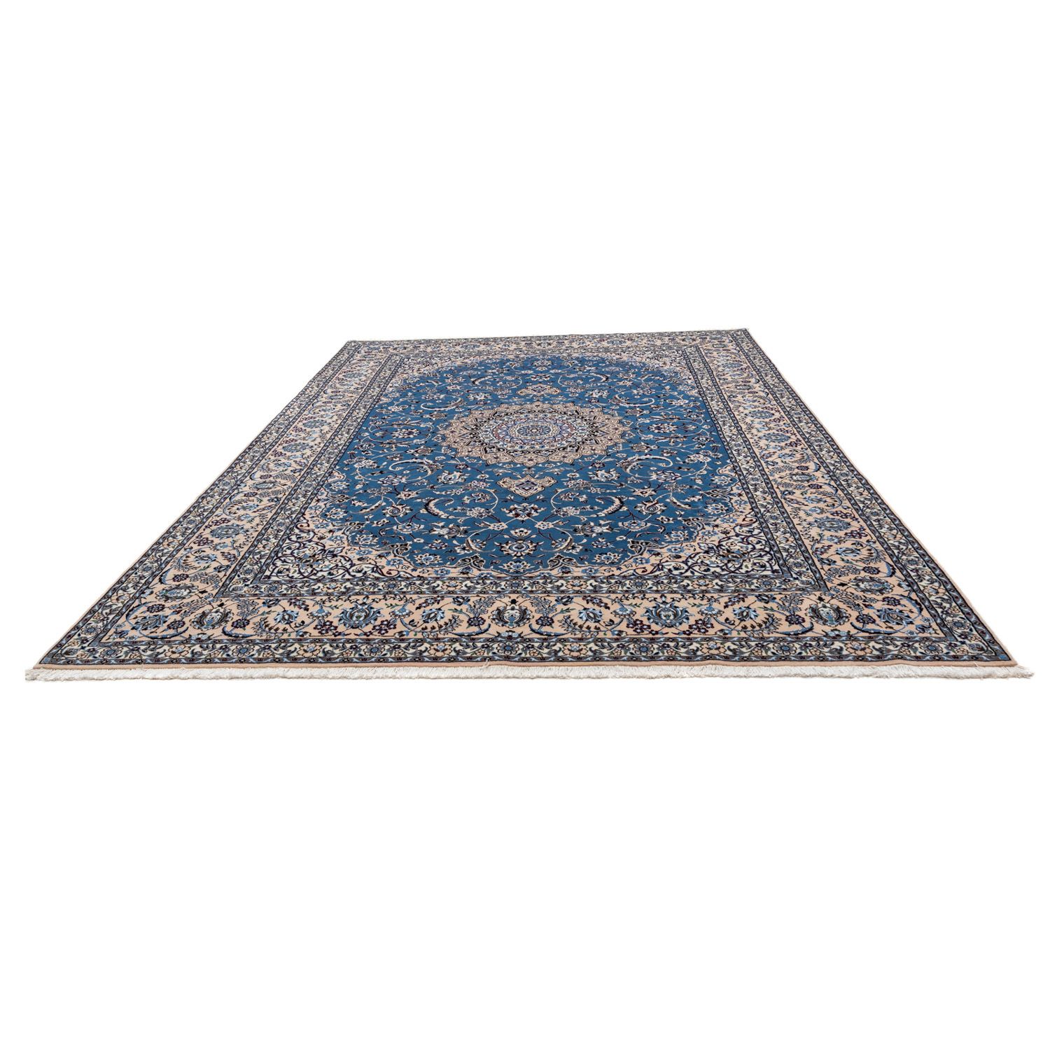 Tappeto Persero - Nain - Reale - 345 x 255 cm - blu