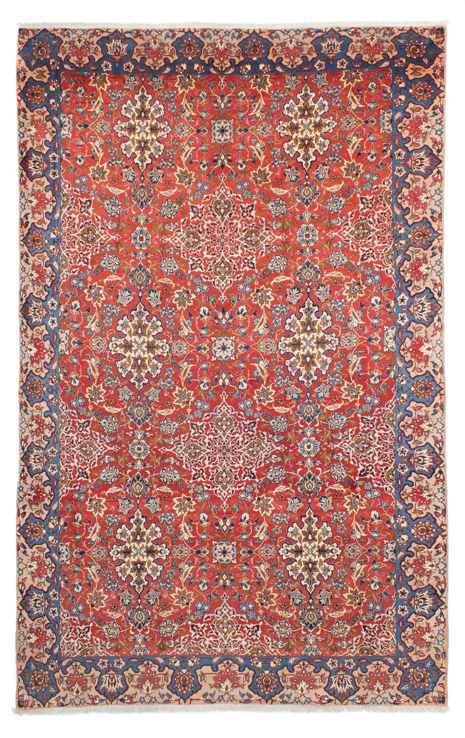 Dywan perski - Isfahan - Premium - 322 x 202 cm - czerwony