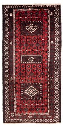 Runner Baluch-matta - 236 x 118 cm - röd