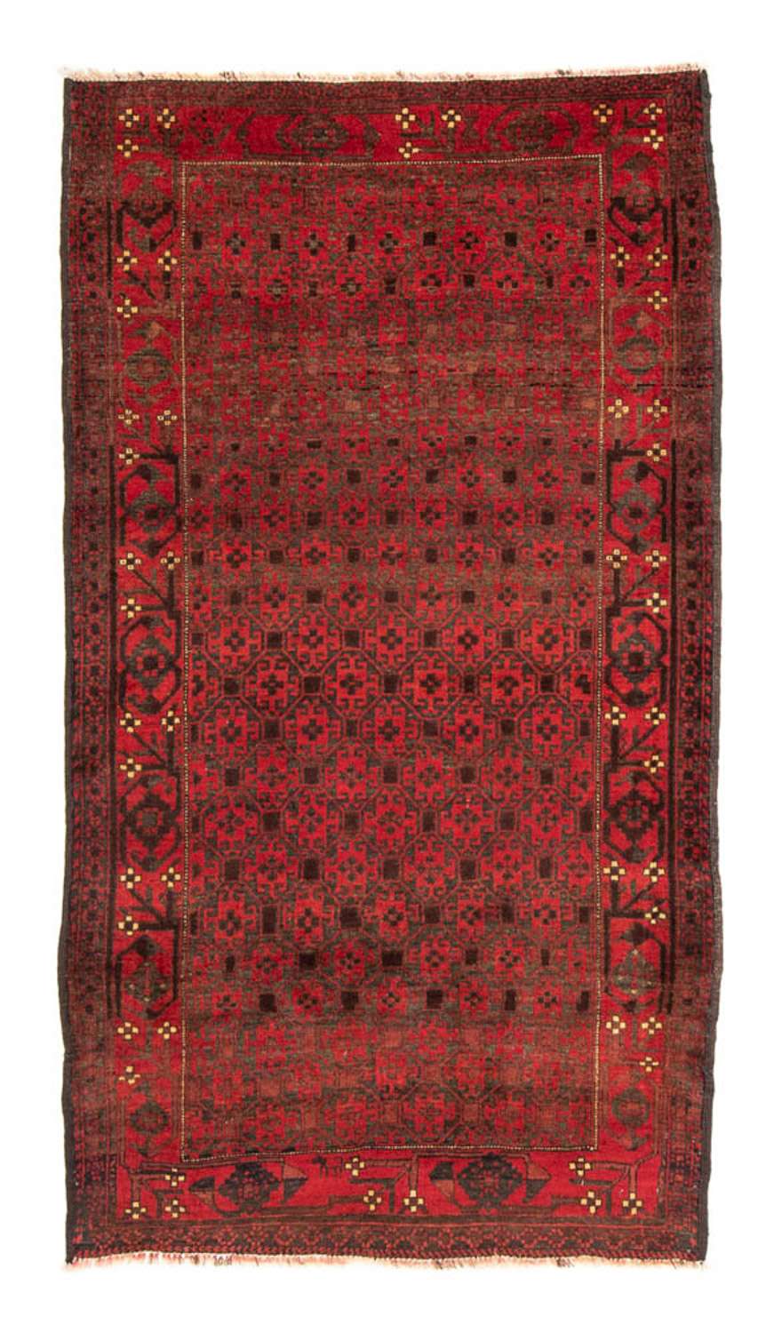 Alfombra de pasillo Alfombra Belutsch - 195 x 108 cm - rojo
