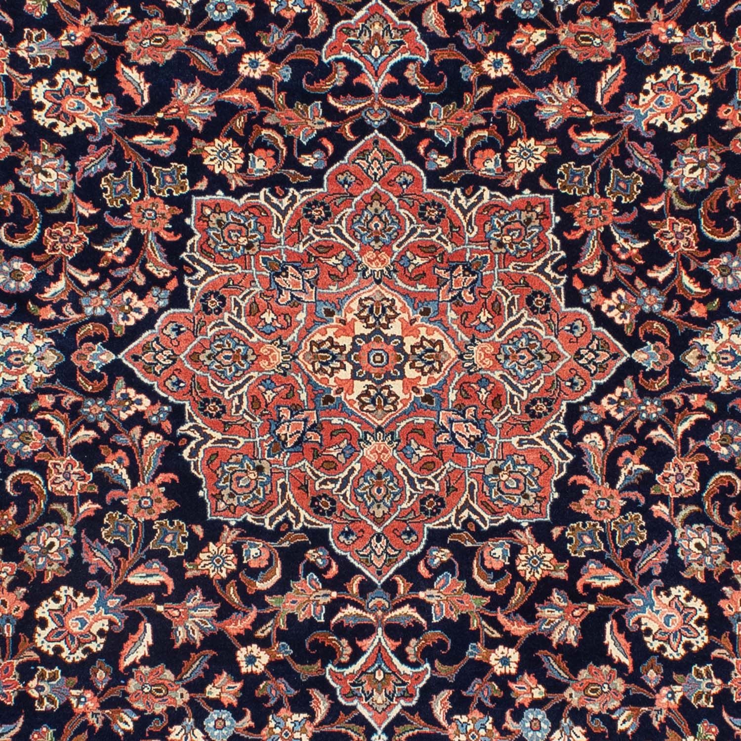 Alfombra persa - Real - 306 x 214 cm - azul oscuro