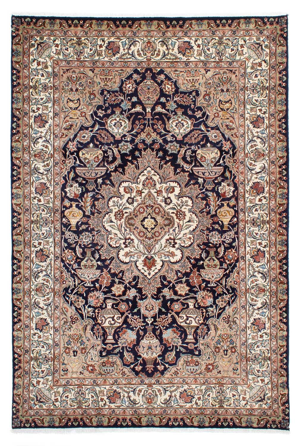 Tapis persan - Classique - 292 x 195 cm - bleu foncé