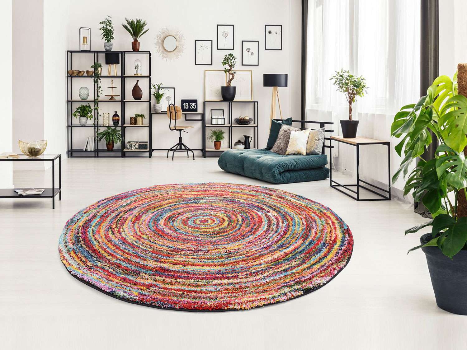 Kortpolig tapijt - Studio - rond