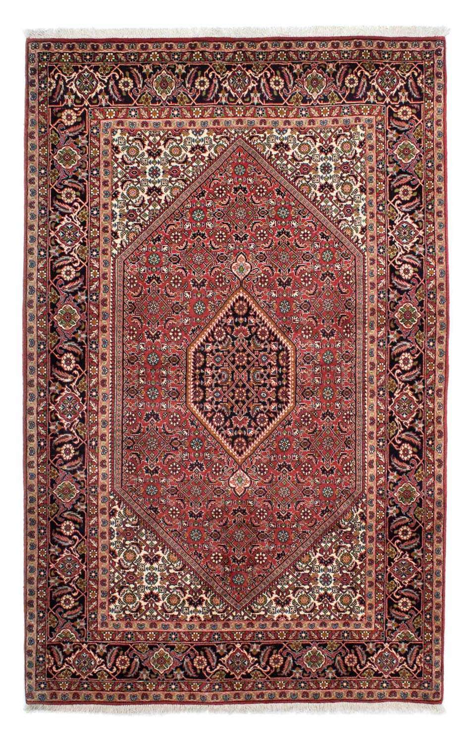 Alfombra persa - Bidjar - 224 x 141 cm - rojo claro