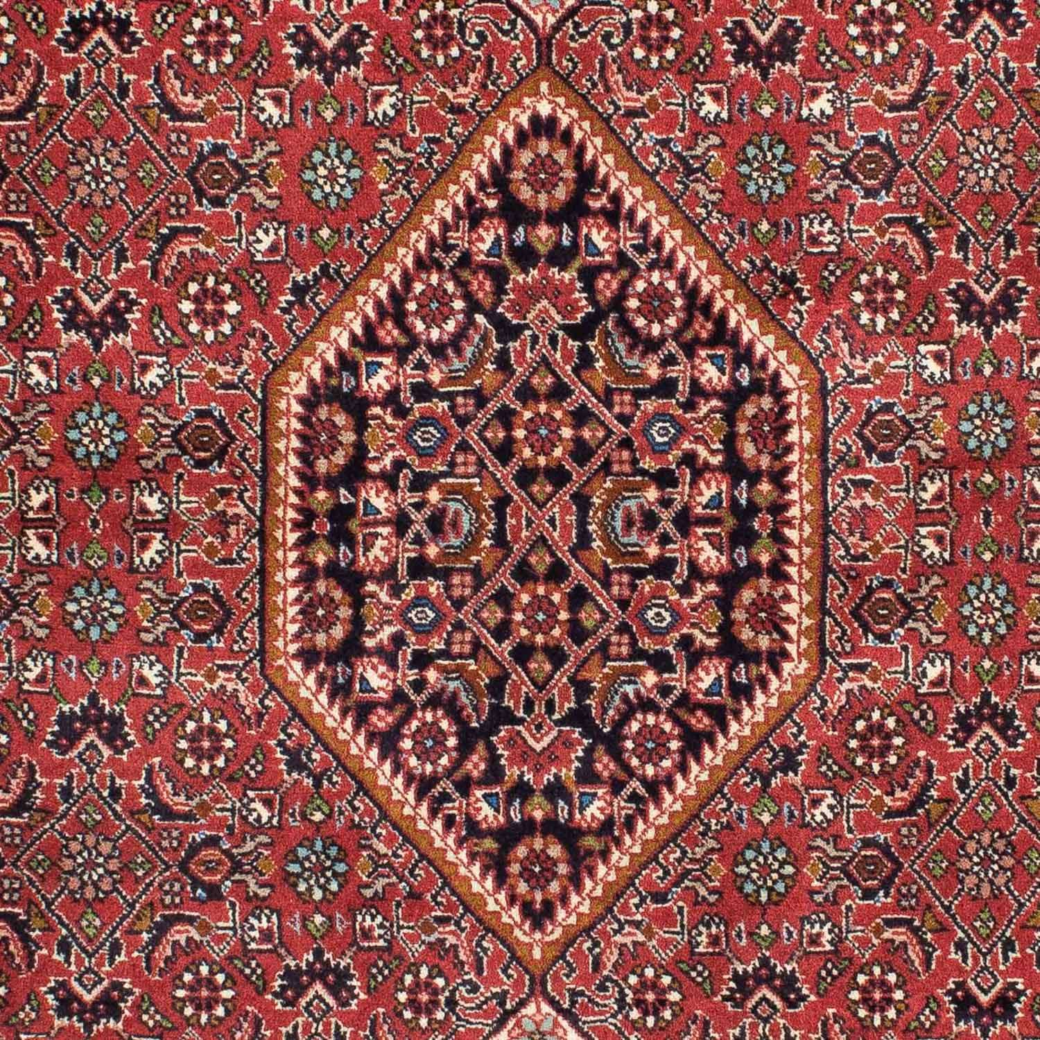 Persisk tæppe - Bijar - 224 x 141 cm - lysrød