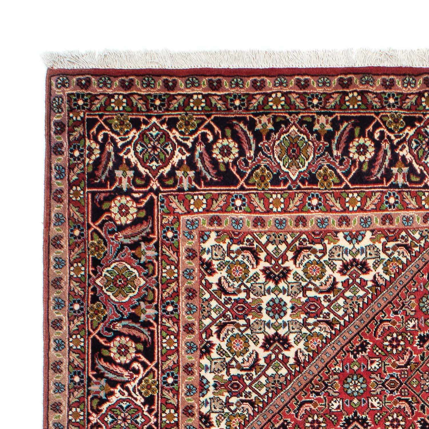 Tapis persan - Bidjar - 224 x 141 cm - rouge clair