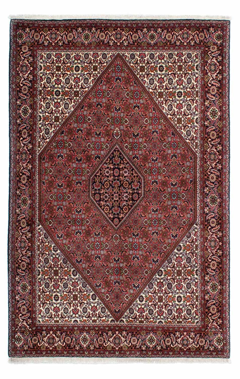 Tapis persan - Bidjar - 218 x 142 cm - rouge