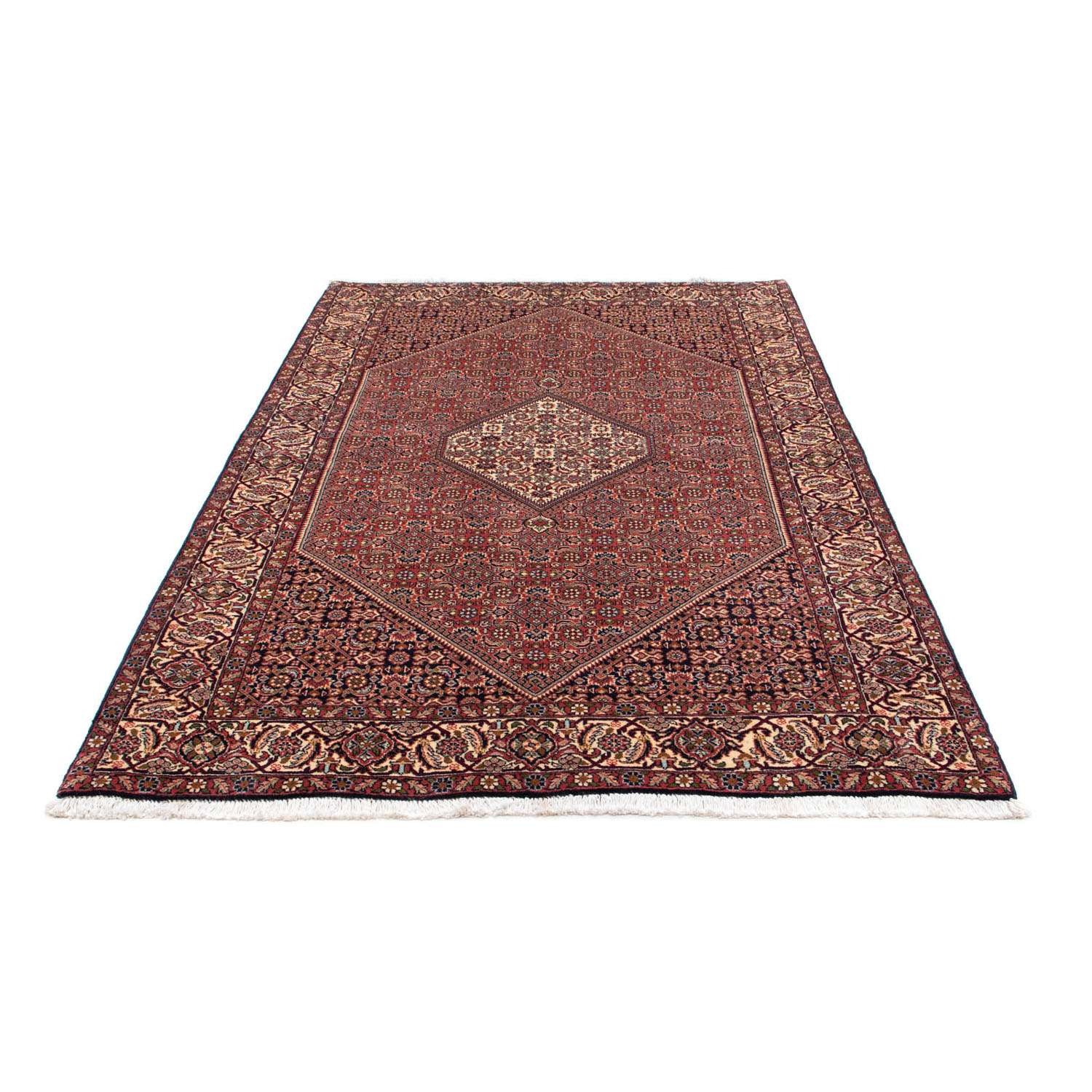 Persisk tæppe - Bijar - 225 x 143 cm - rød