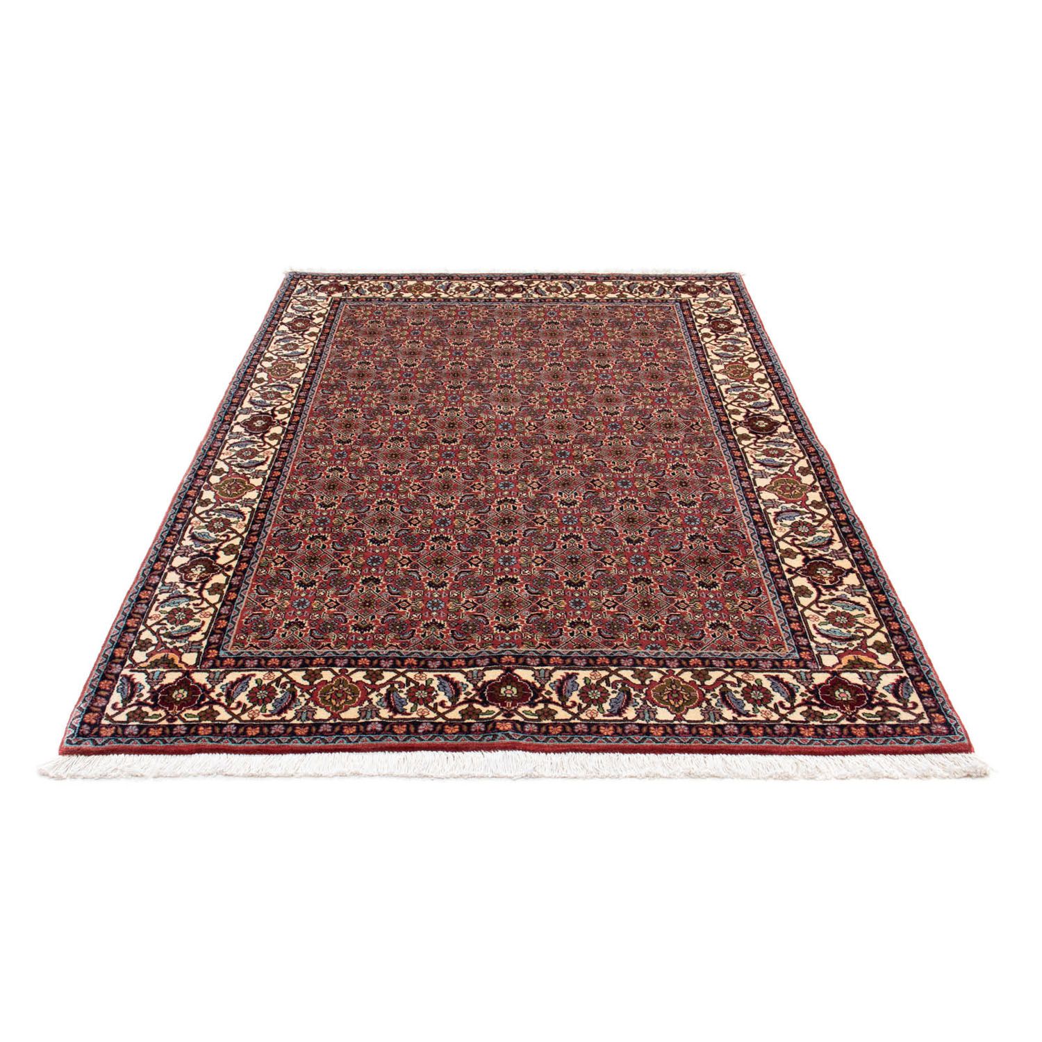 Tapis persan - Bidjar - 199 x 140 cm - bleu foncé